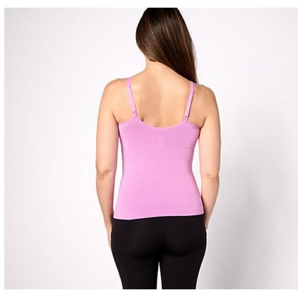 NWT Cuddle Duds Women’s Modal Seamless Comfort Cami Tank Purple/Olive - Size M - Picture 2 of 5